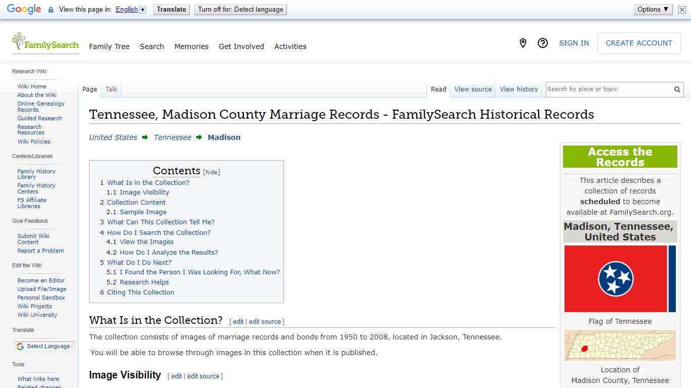 Tennessee, Madison County Marriage Records - FamilySearch